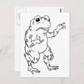 Illustratie  Bullfrog Briefkaart (Voorkant / Achterkant)
