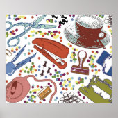 Illustratie  bureaubladen poster (Voorkant)