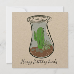 Illustratie Cactus Jar Greenery
