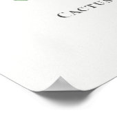 Illustratie Cactus Poster (Hoek)