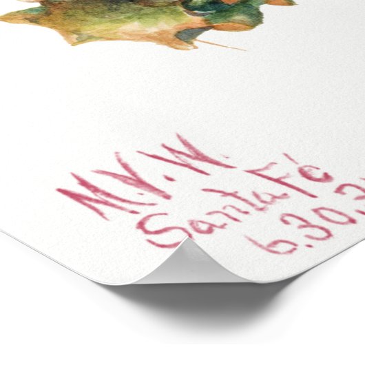 Illustratie  Cactus Poster (Hoek)