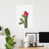 Illustratie  Cactus Poster (Thuiskantoor)