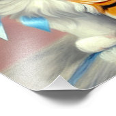  illustratie Calico Kitten Foto Afdruk (Hoek)