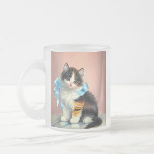illustratie Calico Kitten Matglas Koffiemok