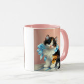 illustratie Calico Kitten Mok (Voorkant rechts)