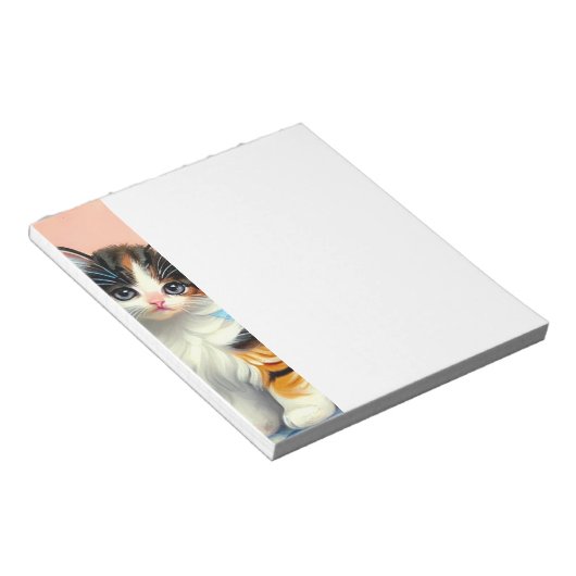  illustratie Calico Kitten Notitieblok (Schuin)