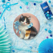  illustratie Calico Kitten Papieren Bordje (Feest)