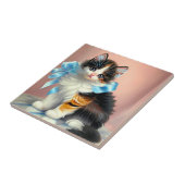  illustratie Calico Kitten Tegeltje (Zijkant)