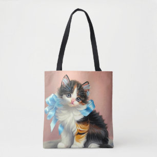  illustratie Calico Kitten Tote Bag