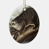 Illustratie Canada Otter (Lutra Canadensis) Keramisch Ornament (Rechts)