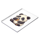 illustratie cartoon panda notitieboek (Linkerzijde)