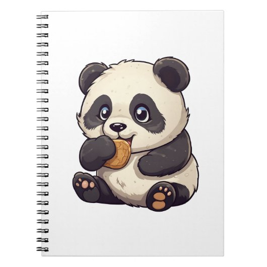 illustratie cartoon panda notitieboek (Voorkant)