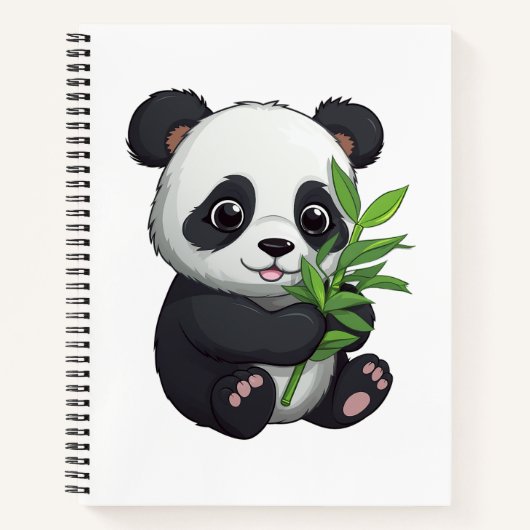 illustratie cartoon panda notitieboek (Voorkant)