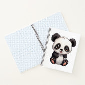 illustratie cartoon panda notitieboek (Binnen)