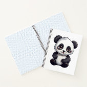 illustratie cartoon panda notitieboek (Binnen)