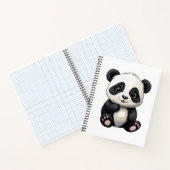 illustratie cartoon panda notitieboek (Binnen)