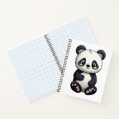 illustratie cartoon panda notitieboek (Binnen)
