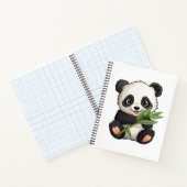 illustratie cartoon panda notitieboek (Binnen)