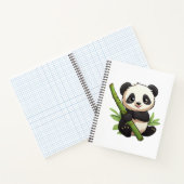 illustratie cartoon panda notitieboek (Binnen)