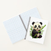 illustratie cartoon panda notitieboek (Binnen)