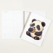 illustratie cartoon panda planner (Display)