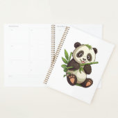 illustratie cartoon panda planner (Display)