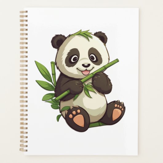 illustratie cartoon panda planner (Voorkant)