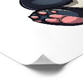 illustratie cartoon panda poster (Hoek)