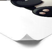 illustratie cartoon panda poster (Hoek)