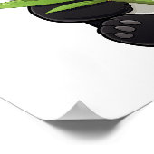illustratie cartoon panda poster (Hoek)