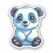 illustratie cartoon panda sticker (Voorkant)
