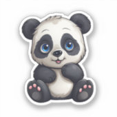 illustratie cartoon panda sticker (Voorkant)