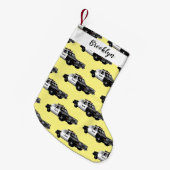 Illustratie cartoon politieauto kleine kerstsok (Voorkant (Hangend))