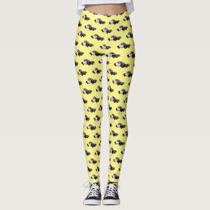 Illustratie cartoon politieauto leggings