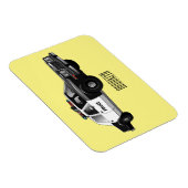 Illustratie cartoon politieauto magneet (Rechterzijde)