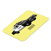 Illustratie cartoon politieauto magneet (Linkerzijde)