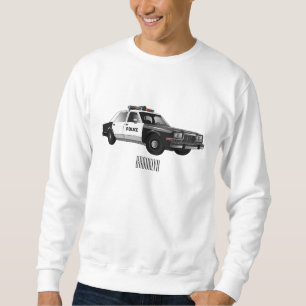 Illustratie cartoon politieauto trui