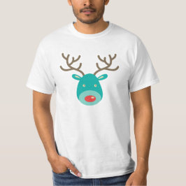 Illustratie cartoon Rudolf Reindeer T-shirt