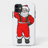 Illustratie Cartoon Santa Claus Case-Mate iPhone Case (Achterkant)