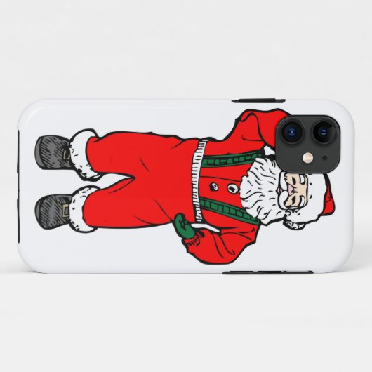 Illustratie Cartoon Santa Claus Case-Mate iPhone Case (Achterkant (horizontaal))