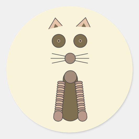 Illustratie CAT-tabel Ronde Sticker (Voorkant)