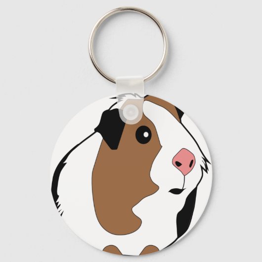 Illustratie cavia's sleutelhanger (Voorkant)