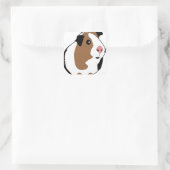 Illustratie cavia's vierkante sticker (Tas)