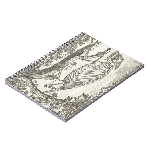 Illustratie Chameleon Skeleton Notitieboek (Linkerzijde)