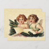  illustratie Cherubs Singing Briefkaart (Voorkant / Achterkant)