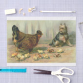 Illustratie Chicken Chick Dog Tissuepapier (Craft)