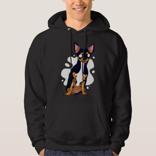 Illustratie Chihuahua Dog Hoodie (Voorkant)