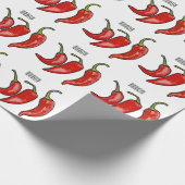 Illustratie Chili cartoon Cadeaupapier (Hoek)