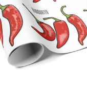 Illustratie Chili cartoon Cadeaupapier (Rol Hoek)