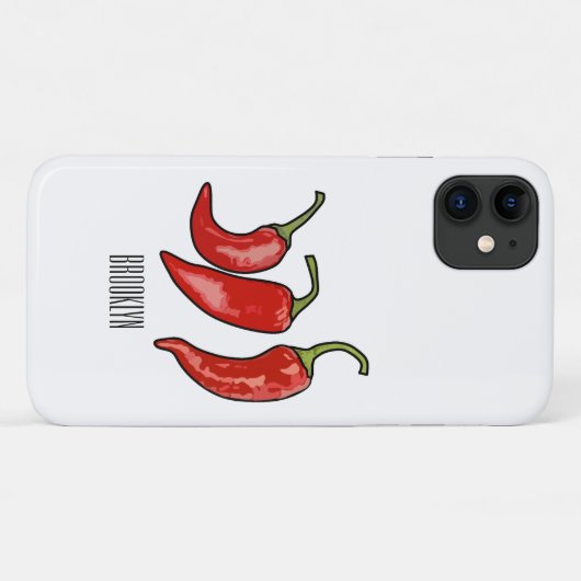 Illustratie Chili cartoon Case-Mate iPhone Case (Achterkant (horizontaal))